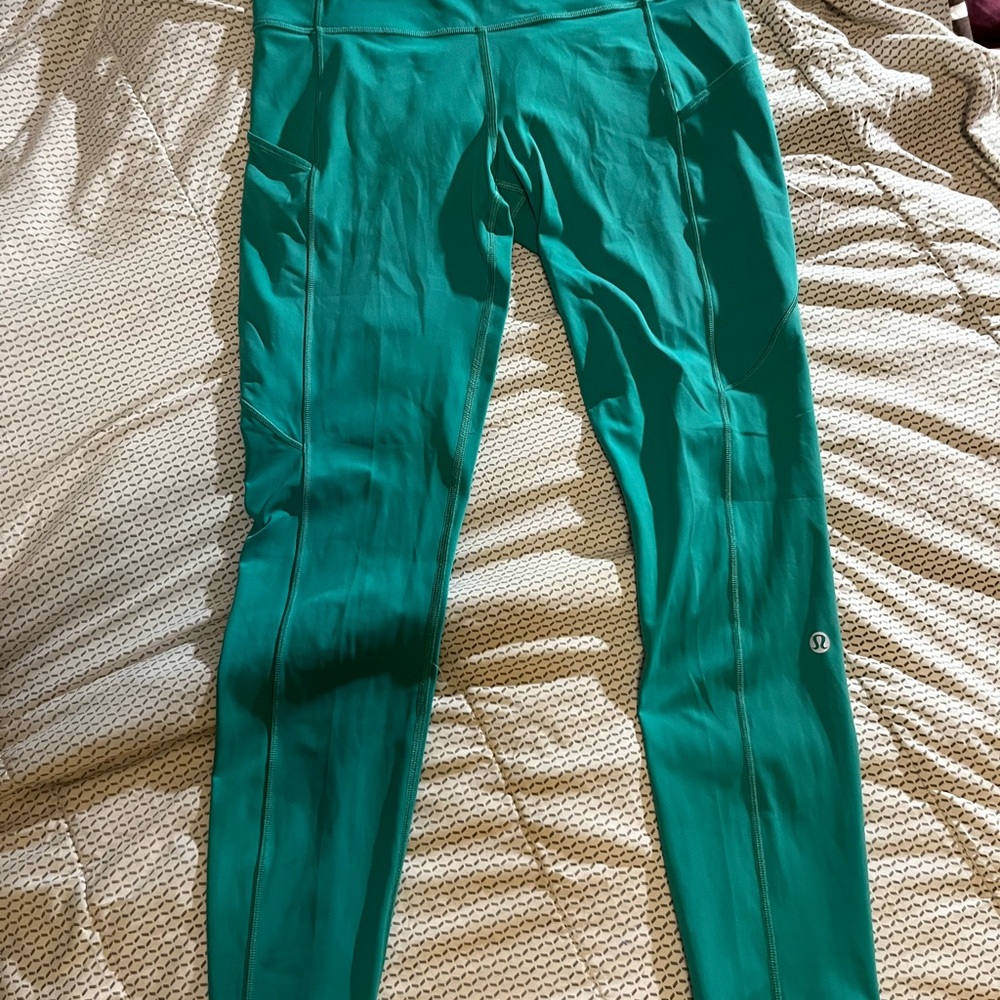 lululemon athletica Teal Green Leggings